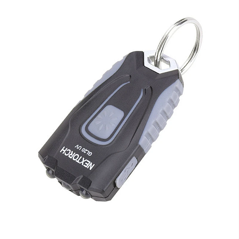 NEXTORCH GL20 UV USB rechargeable mini keychain light white & UV double light sources EDC torch