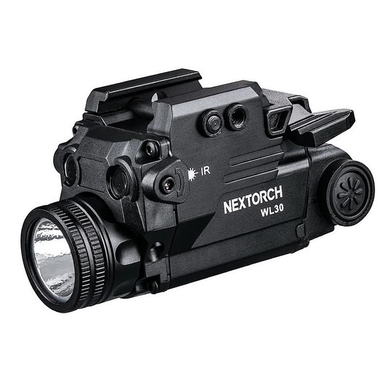 WL30 weapon tactical flashlight GREEN and IR LASER for army & police CR123A battery powered picatinny rail torch