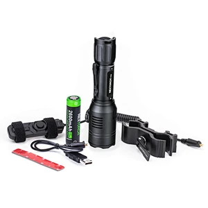 Nextorch T53 hunting flashlight set 3 light sources in 1 rechargeable white red green hunting light