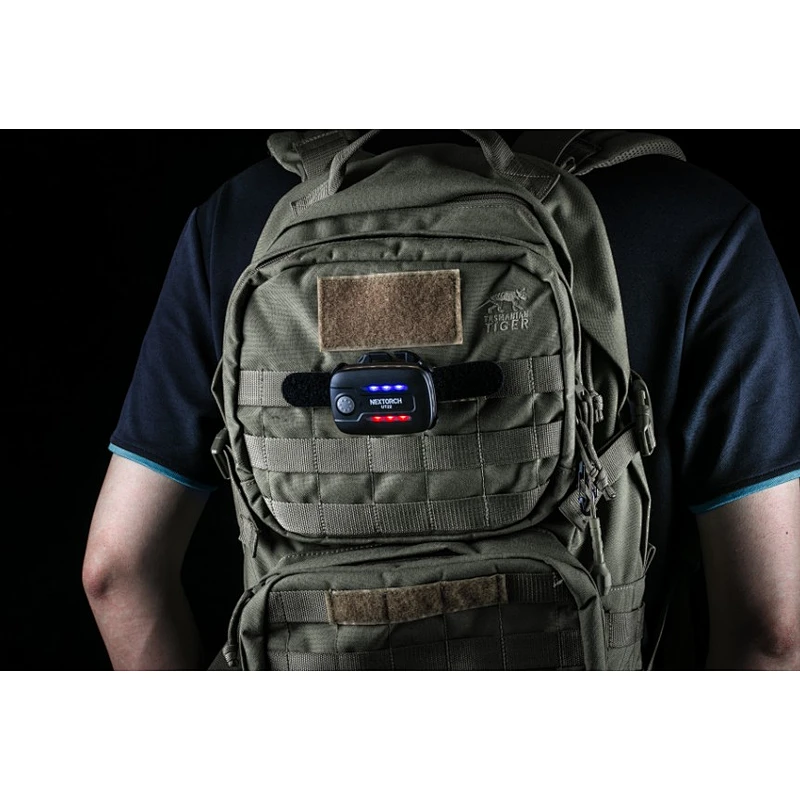 Nextorch UT22 LED emergency light for police security molle light tupe C rechargeable blue and red flashing signal light