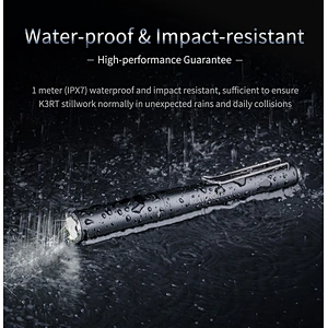 NEXTORCH K3RT Tactical LED penlight flashlight USB rechargeable stainless steel glass breaker pocket clip waterproof torch