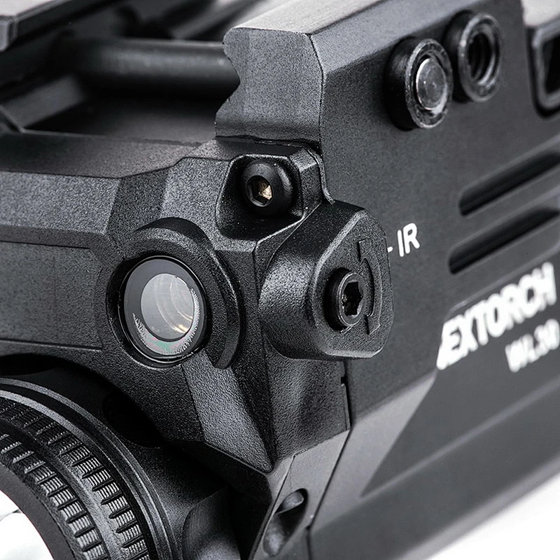 WL30 weapon tactical flashlight GREEN and IR LASER for army & police CR123A battery powered picatinny rail torch