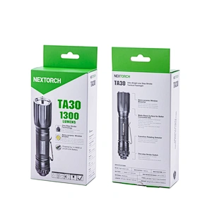 NEXTORCH TA30 tactical LED flashlight 1300lumen rechargeable USB charging with window breaker army and police waterproof tor