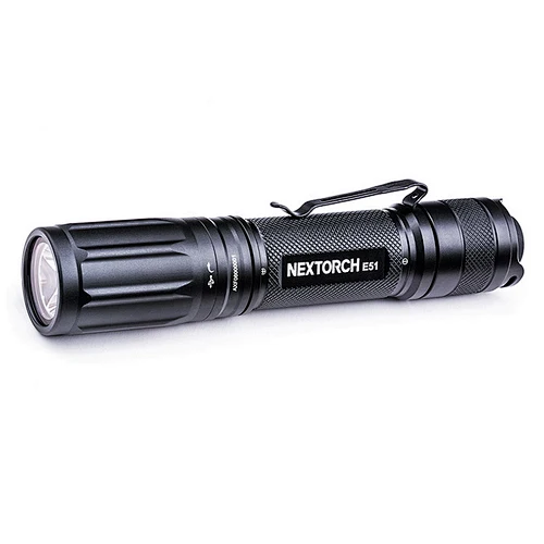 E51 V2.0 rechargeable flashlight high lumens 1400lm IPX8 waterproof small size  type-C direct quick charge torch 1x18650