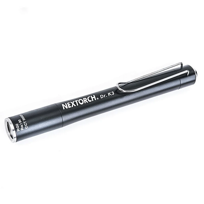 Pen light K3 200 lumen 2xAAA battery ultra bright EDC aluminum torch compact size clip flashlight waterproof