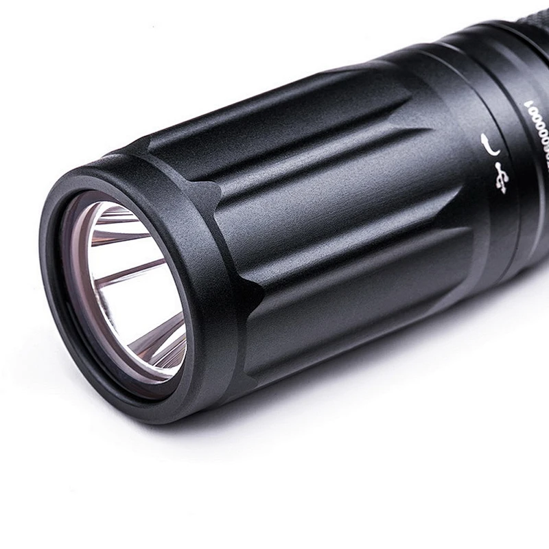 E51 V2.0 rechargeable flashlight high lumens 1400lm IPX8 waterproof small size  type-C direct quick charge torch 1x18650