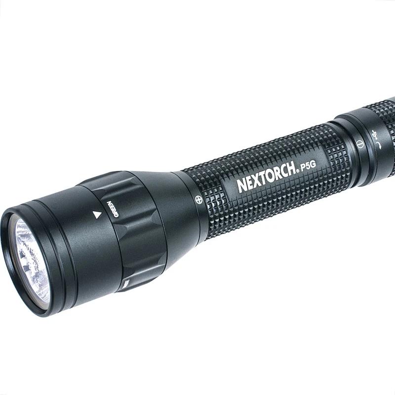 NEXTORCH P5B White and Blue Dual color LED flashlight USB rechargeable hunting and outdoor torch