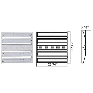 New Design Warehouse Lighting 2ft 200w Pendant Linear High Bay Light