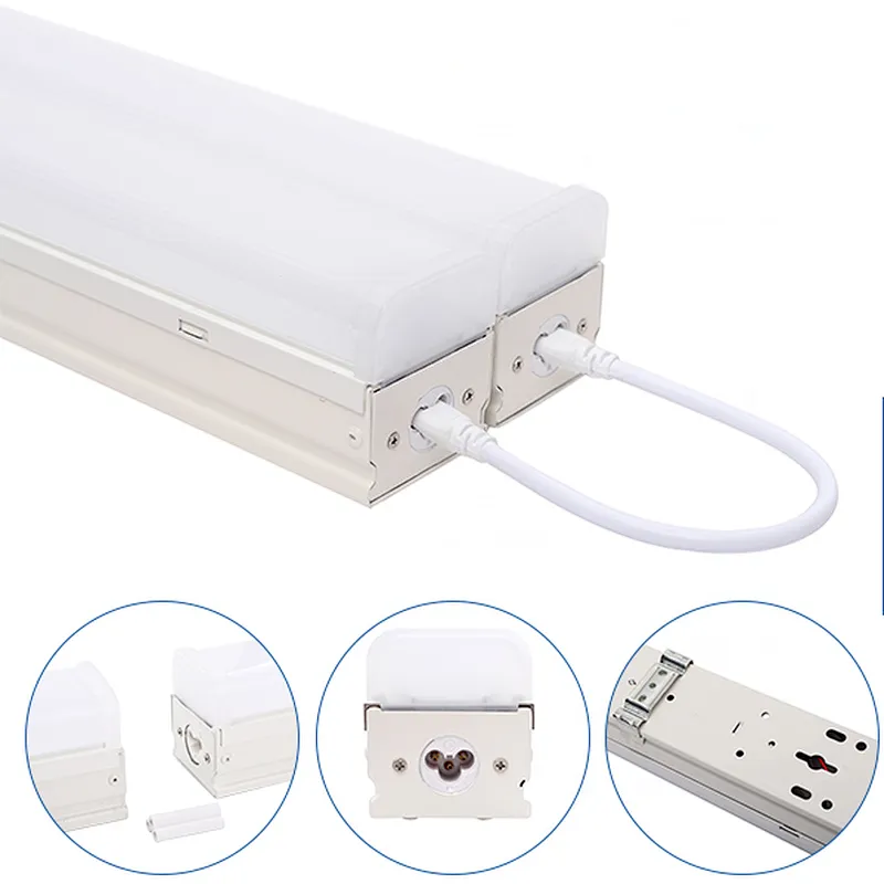 LED lineares Licht 60w 150lm / w 8500k 0-10V dimmbare LED-Beleuchtung für Garagenlager und Werkstatt