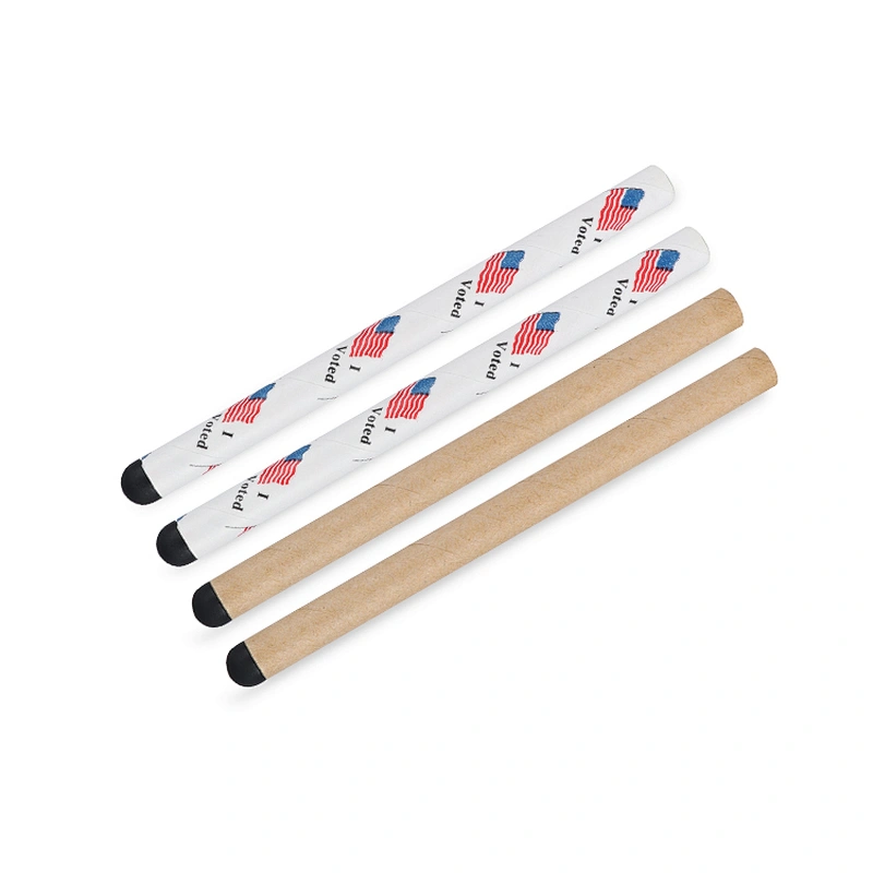 A one-time use disposable stylus constructed with eco-friendly material that functions with all capacitive touch screens and physical buttons.