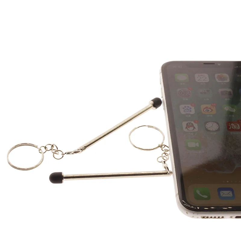 Stylus pen with key ring This personal protective equipment (PPE) for the public provides a touch-free solution for various public surfaces.