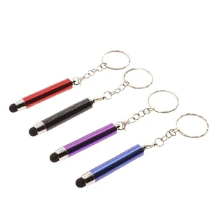 A portable stylus with a key chain reduces contact with bacteria on the electronic screen and is compatible with all screens