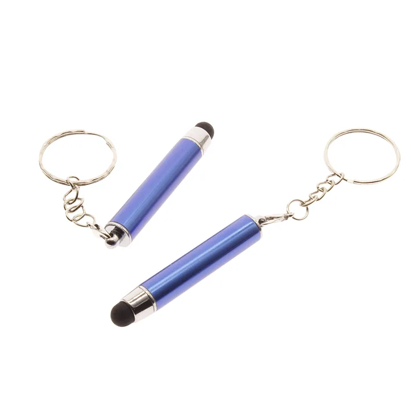 A portable stylus with a key chain reduces contact with bacteria on the electronic screen and is compatible with all screens