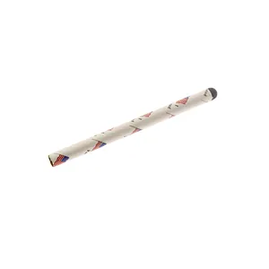A one-time use disposable stylus constructed with eco-friendly material that functions with all capacitive touch screens and physical buttons.