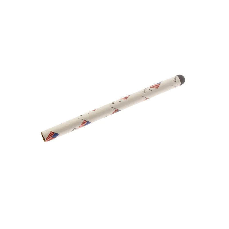 A one-time use disposable stylus constructed with eco-friendly material that functions with all capacitive touch screens and physical buttons.