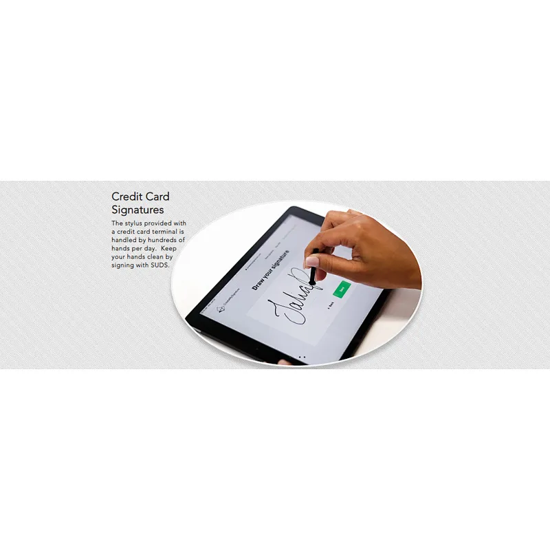 A disposable stylus reduces direct contact with the electronic screen to reduce the risk of bacterial infection from the screen