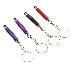 A portable stylus with a key chain reduces contact with bacteria on the electronic screen and is compatible with all screens