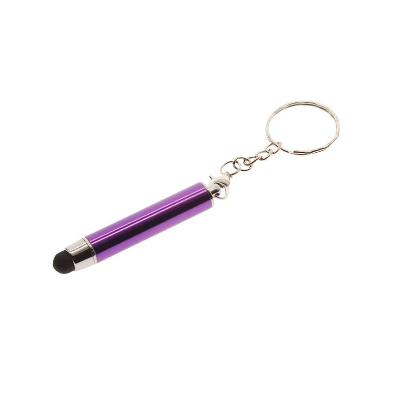 A portable stylus with a key chain reduces contact with bacteria on the electronic screen and is compatible with all screens