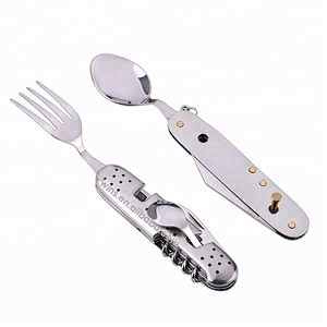 Hot Sale High Quality Fashion Detachable Camping cutlery spoon and fork set