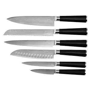 High quality Japanese damascus 6 pcs  Kitchen Knife Set
