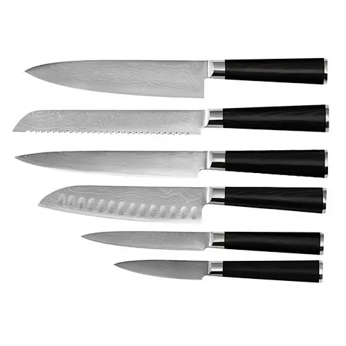 High quality Japanese damascus 6 pcs  Kitchen Knife Set