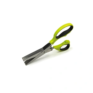 Kitchen Scissors with 5 Blade Herb Scissors and Soft Grip Rubber Handles