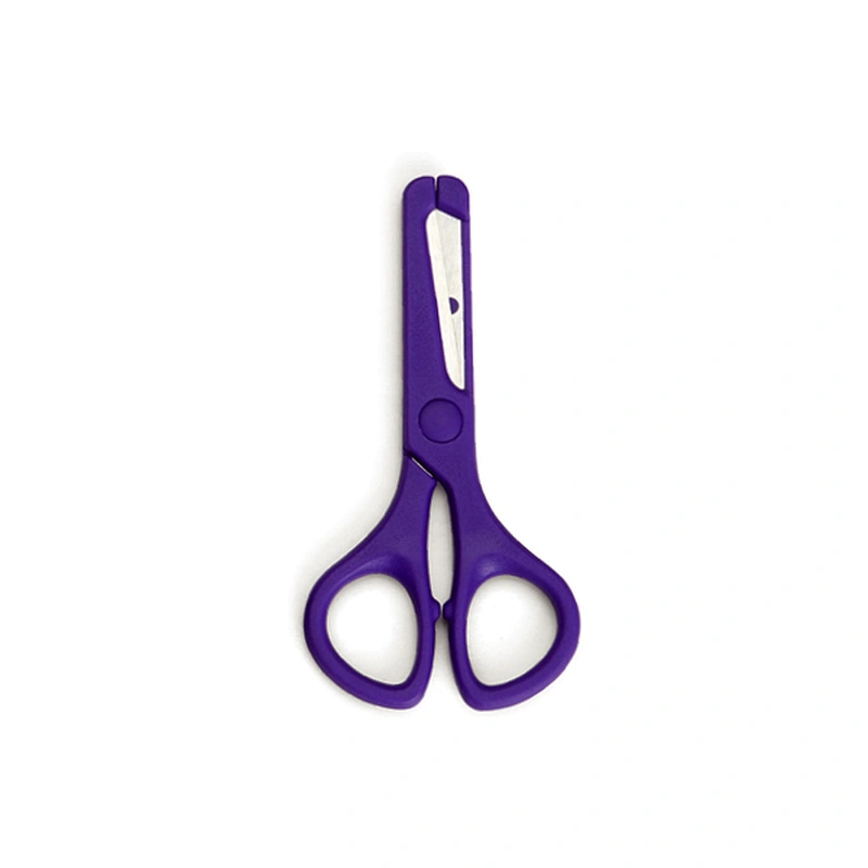 Durable stainless steel safety blades children scissors