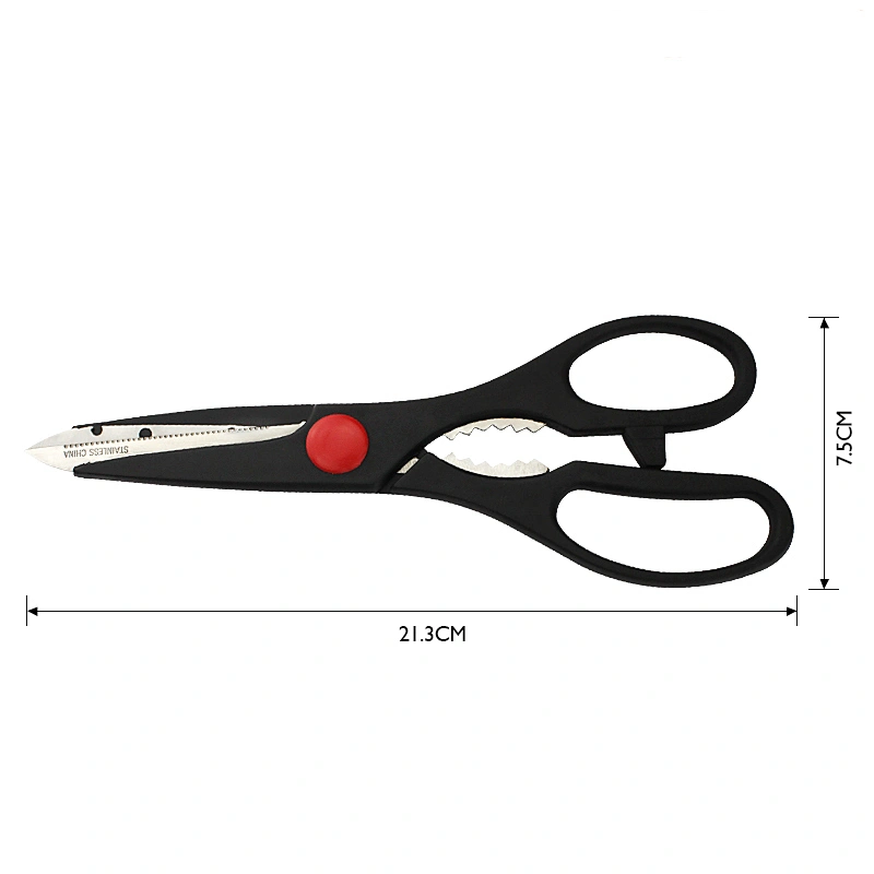 Heavy duty stainless steel multipurpose utility kitchen scissors