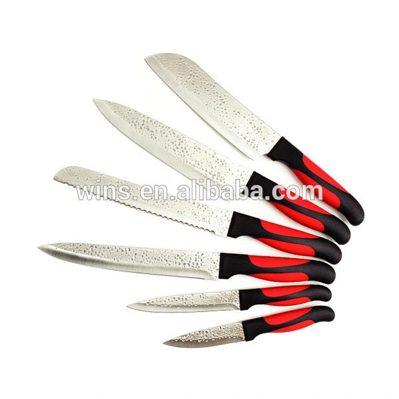 best selling stainless steel 6pcs kitchen knife set