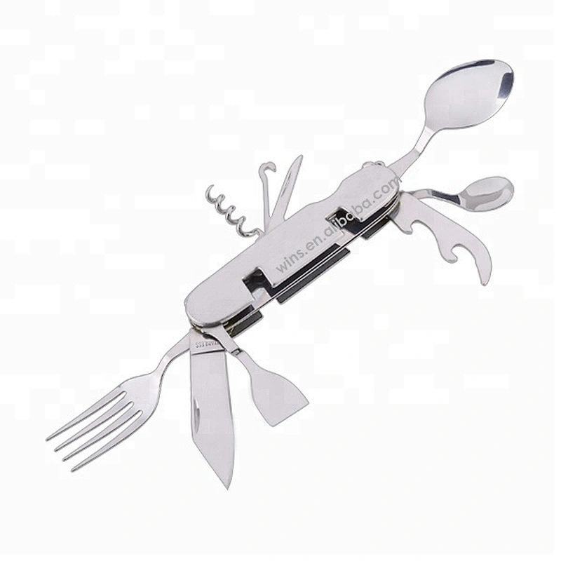 Detachable Multi-Functional Camping Cutlery knife spoon and fork Set