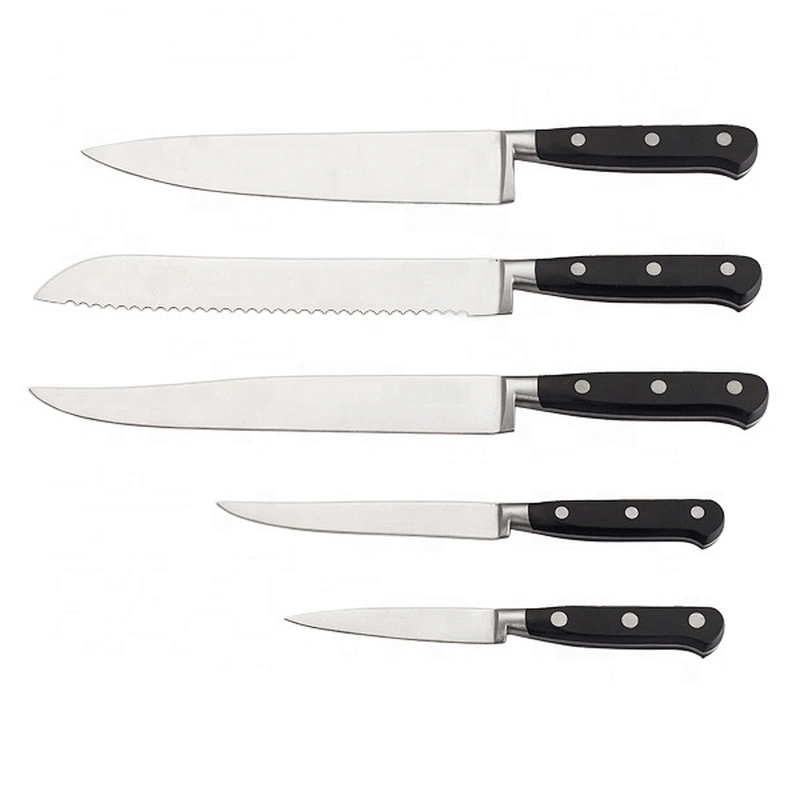 5pcs stainless steel kitchen knife set with ABS handle