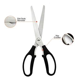 Ultra Sharp Cutting Kitchen shears BBQ scissors with Soft Grip Handle