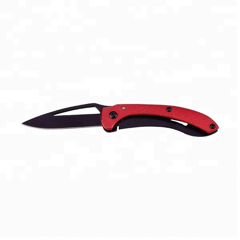 Custom Logo pocket folding camping knife with Aluminum handle