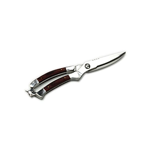 Heavy Duty Stainless Steel poultry Scissors Made With Professional Blade and Spring Loaded Wood Handle