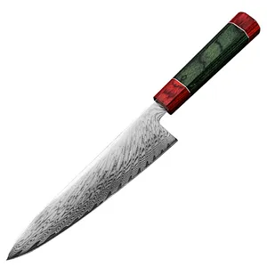 Damascus 8 inch kitchen chef knife made of damascus VG10