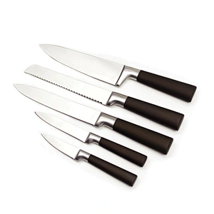 5pcs stainless steel kitchen knife set with Soft handle