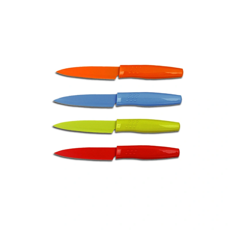 Cheap stainless steel paring knife fruit knife with plastic handle