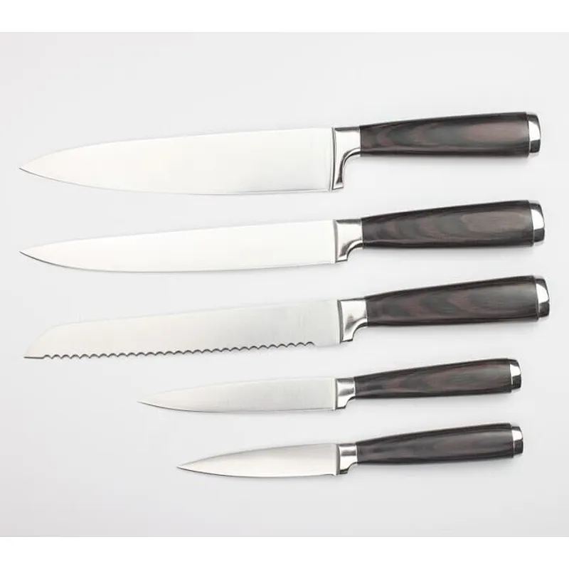 Premium Germany Stainless Steel kitchen knife set with wooden handle