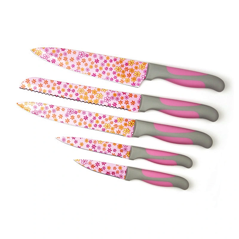 Best price kitchen ware of non-stick kitchen tools color stainless steel kitchen knife set