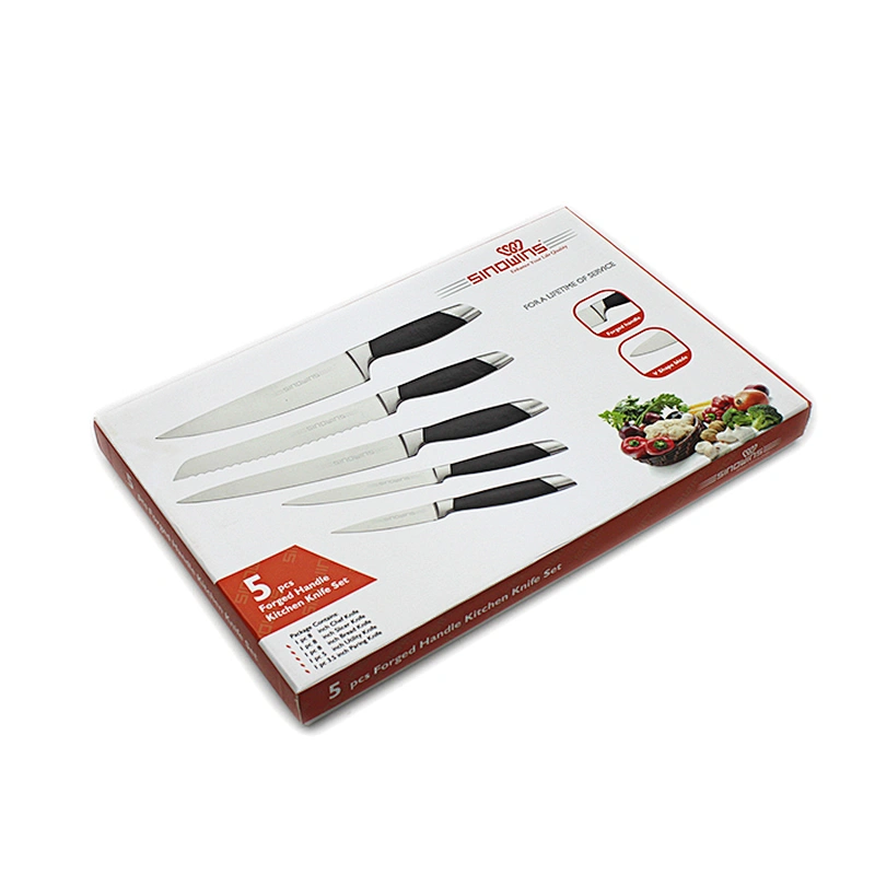 High Grade 5 PCS ABS Handle Kitchen Knife Set
