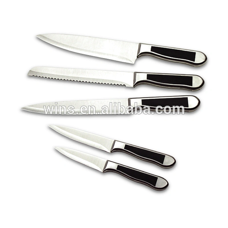 Amazon hot sale stainless steel 5pcs Kitchen knife Set