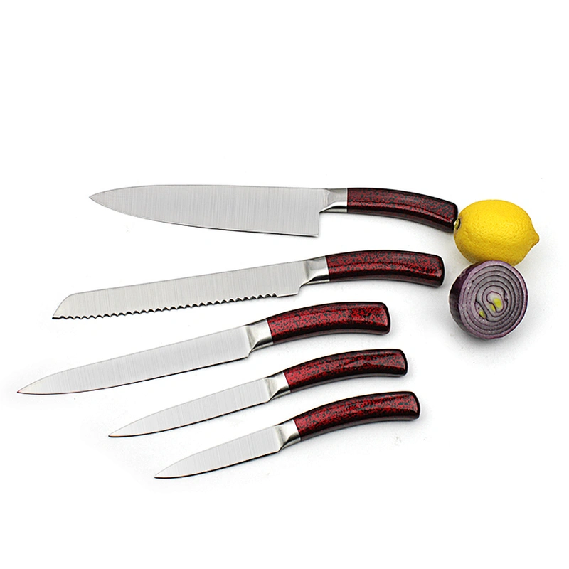 Hot sale Durable Stainless steel Kitchen Knife Set with hollow handle