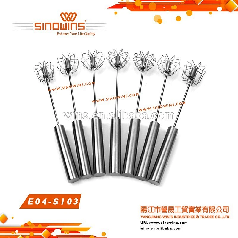 Promotion High Quality Nice Design Full Stainless Steel Egg Whisk