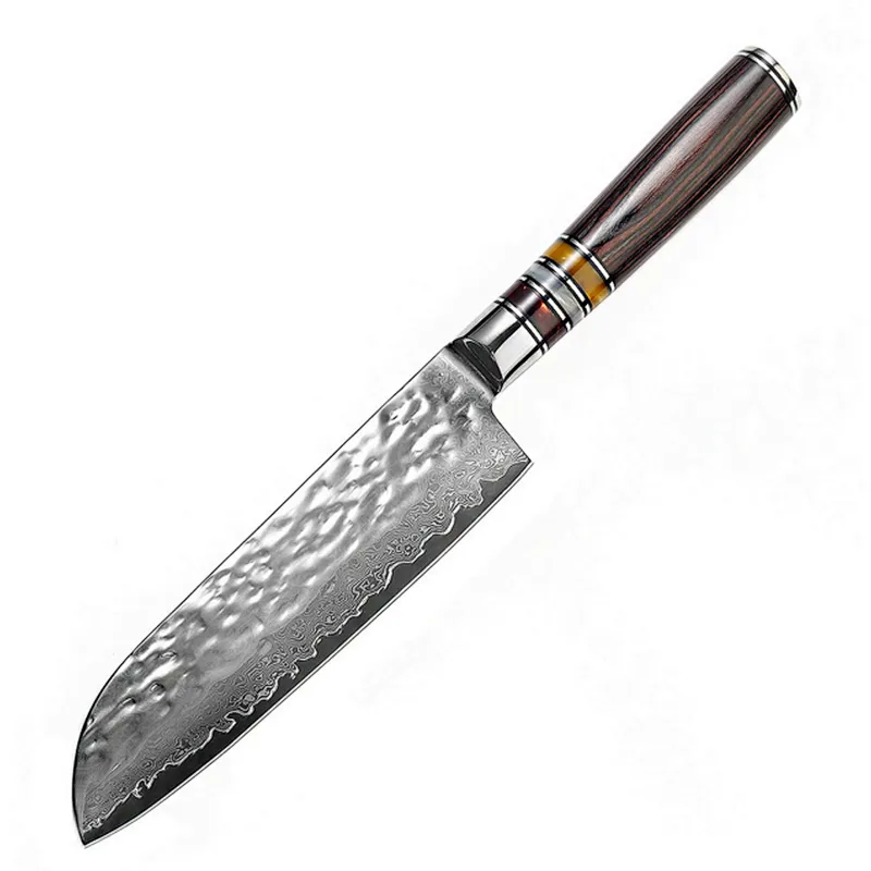 Durable high quality 8 inch damascus Santoku kitchen knife
