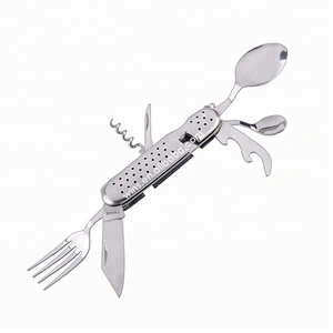 Hot Sale High Quality Fashion Detachable Camping cutlery spoon and fork set