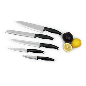 Dishwasher safe stainless steel 5 PCS Kitchen Knives Set with ABS Handle
