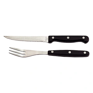 Classic Cutlery Serrated Steak Knife and fork set for Home and Restaurant