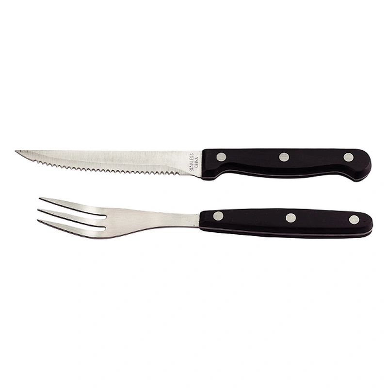 Classic Cutlery Serrated Steak Knife and fork set for Home and Restaurant