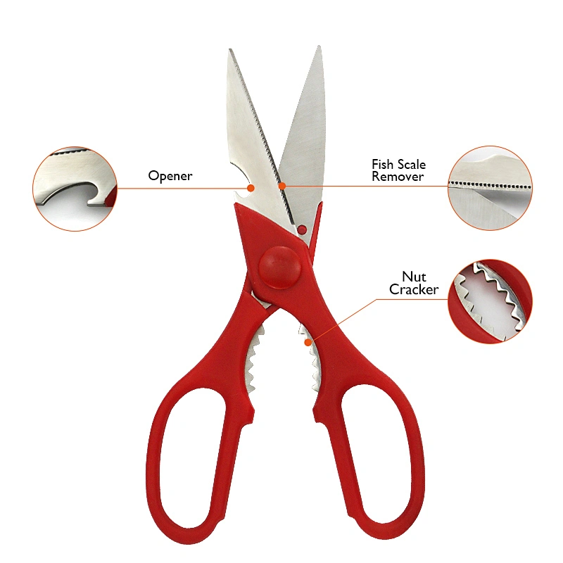 Heavy Duty Food Shears for Chicken Meat Vegetable Fish Herb Poultry Stainless Steel Cooking Scissors