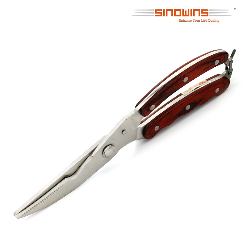 Wood handle Kitchen Shears Poultry Shears Cooking Scissors